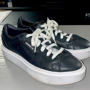 Adidas leather sneakers with platform